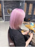 くびれヘア/アプリコットオレンジ/夏のヘアアレンジ/佐倉