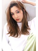 【Blanc】ショコラベージュ＿かき上げ＿大人ガーリー
