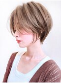Say.吉田伊織 大人可愛いハンサムショート ハイライトカラー