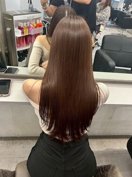 キング 梅田店(K!ng) ハイライトカラーミルクティーベージュレイヤーカット