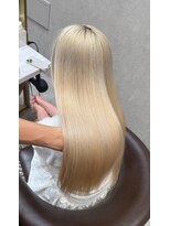 ロンド レア 天神大名店(Lond Le’a) ミディアムヘア/フェイスフレミング /暗めカラー/デザインカラー