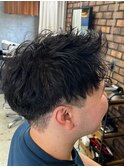 短髪×ツイストスパイラルパーマ