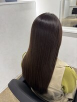 ミヨン 京都烏丸店(miyon)&nbsp;【miyon】韓国レイヤーカット×暗髪カラー×髪質改善