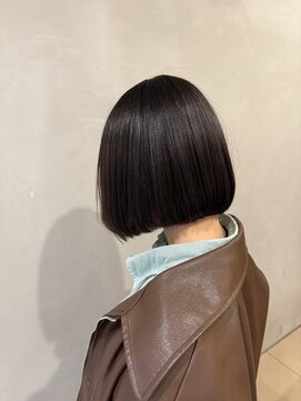 ラーム 宇部高校前店(rame) ボブカット、髪質改善、ブルーブラック