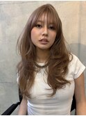 バタフライレイヤー/海外風レイヤー/ミルクティーベージュ