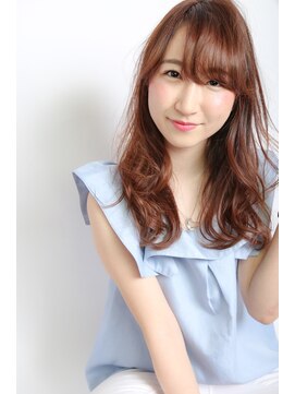 イソラブル(ISOLA-blu) 【可愛いうざバング】ピンクアッシュ×ロングカール