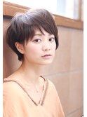 耳かけベリーショート☆斜めバング大人ショート