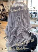 #ホワイトグレージュ#アッシュベージュ#ニュアンス#透け感