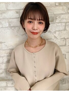 ジョエミバイアンアミ(joemi by Un ami) joemi新宿　大人かわいい　小顔ショートボブ　花野