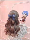 大人気!プリンセスさまっハーフアップ 新宿歌舞伎町ヘアセット