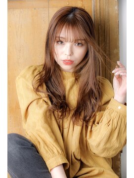 リノナ(Linona) ロングレイヤー 前髪あり ヴェールカラーベージュ【LINONA】