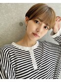 くびれショート/ホワイトアッシュ/小顔/ボブルフ[日暮里]