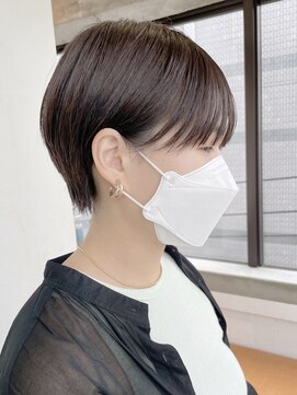 スー 渋谷(suu) 前下がりショートボブ黒髪ショートマッシュショート大人かわいい