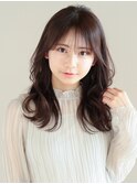 大人可愛い20代30代40代小顔レイヤーミディアム