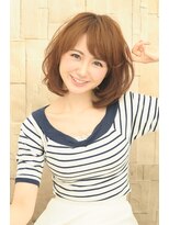 アディクト 東陽町西口(addict)&nbsp;シフォンカラーのふわふわミディ＿アッシュベージュ［東陽町]