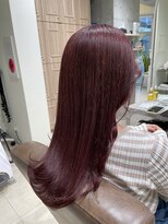 フォルテ 横浜店(FORTE)&nbsp;ロングヘア、グレージュカラー、ココアベージュ、黒髪縮毛