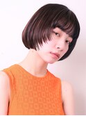 斜めバング小顔マチルダボブグレージュカラー0802