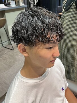 スタイル スマート サロン(STYLE smart salon) STYLE藤沢メンズマッシュ黒髪ツーブロ波巻きスパイラルパーマ