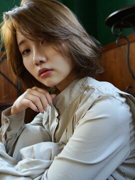 アーツ 茅ヶ崎(arts) 前髪/マチルダボブ/ピンクベージュ/インナーグレージュ/ショート