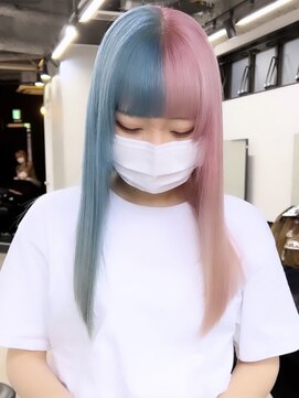 キラ 原宿(KILLA) カール/セミディ/シアーカラー/姫カット/デザインカラーブリーチ