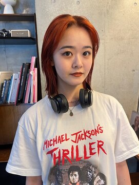 ナループロア ルームー(Nalu pu loa ROOMOO) ブラッドオレンジカラー/ボブカット