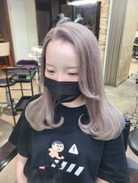 アンク クロス 池袋北口店(ANKHCROSS) グレージュ/ミルクティーピンク/レイヤーロング/池袋