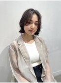 ◎ショートレイヤーボブウルフ縮毛矯正10代20代30代