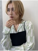 くびれレイヤー小顔カット☆前髪イメチェンミディボブルフ