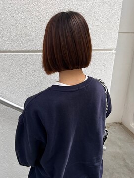 シュシュ 宜野湾店(chou chou) 黒髪/ボブルフ/ネビージュ/小顔/ワンレン/水戸/髪質改善/前髪