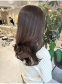 グレージュカラー/ブリーチなし/韓国スタイル/イメチェン