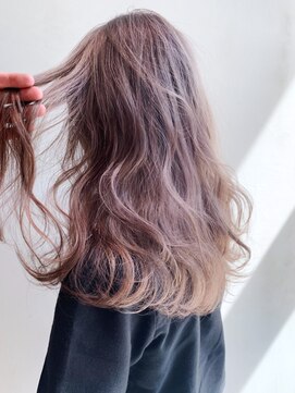 シオン(shion) マロンベージュフェミニンロングメルティカラー_ba261612