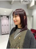 ウルフレイヤー/ボブレイヤー［新宿/前髪カット/ラベンダー］