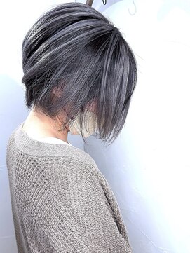 ブレイズヘアー(BLAZEhair) 【脱白髪染めハイトーン】バレイヤージュ×ブリーチ２回