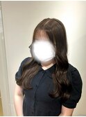 垢抜け透明感ブラウン×ゆるふわ韓国巻き