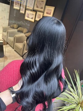 アース 豊橋店(HAIR&MAKE EARTH) 韓国風ブルーブラック＋髪質改善