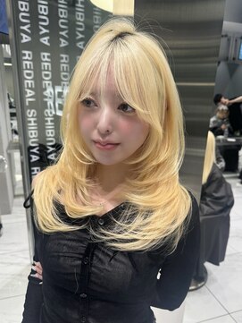 レディアル 渋谷(REDEAL) 韓国ヘア/ブリーチ/暖色カラー/ワンホン【レイヤー/渋谷】