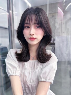 フィヴェント(Fivent) 美髪韓国レイヤーイメチェン似合わせ小顔シースルーワイドバング