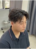 【フェザーパーマ】【メンズパーマ】【センターパート】