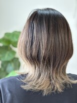 エルフゥ(Elle fou)&nbsp;グラデーションカラー　シルバー系　ミルクティー