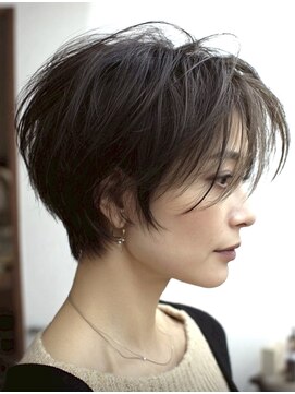 ハーツ(Heart's) ◇大人可愛い20代30代40代50代前下がりショートボブ丸みショート