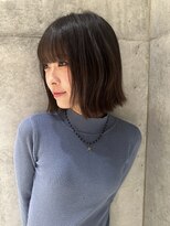 ロンドルピナス 小倉(Lond Lupinus) ミディアムヘア暗めカラー/デザインカラー/フェイスフレーミング