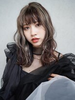 アルバム 銀座(ALBUM GINZA) デザインカラー前髪カット韓国ヘア顔周りレイヤー_F0996