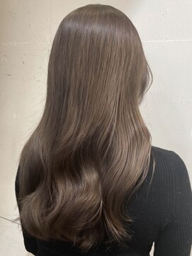 オーガニック リブ 川越(organic+live) ブリーチなし◎冬のミルクティーベージュ×韓国風