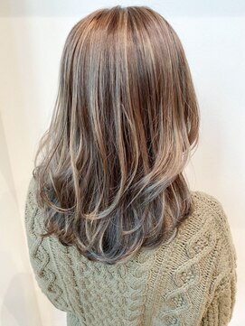 ヴィヴィ(VIVIE) デザインカラーハイライトローライトバレイヤージュ白髪ぼかし