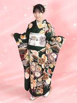 成人式ヘアセット、メイク、着付け