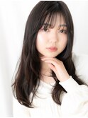 大人美人ワンカール黒髪レイヤーロングe古河20代30代40代