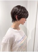ミディアムヘア/暗めカラー/グランマッシュ/銀座
