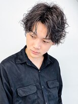 ヘアー アイス カンナ(HAIR ICI Canna) 韓国風ニュアンスサーフセンターパートゆるめパーマ