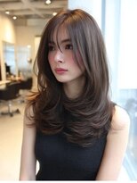 ダル 渋谷/表参道(DAL.)&nbsp;ハッシュカットダークブラウンバタフライカットカーテンバング