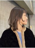 オリーブグレージュ/透明感/ボブレイヤー
